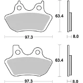 SBS Bremsbeläge Kh400 Street Ceramic Farbe Schwarz