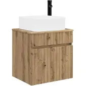 Syfax Wandmontierte Waschbecken-Vanität Artisan-Eiche 49 x 41 x 63 cm