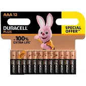 Duracell Plus Boost AAA 12stk/pk alkaline swan 53850