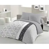 HOME LINGE PASSION Bettbezug-Set Dream Grau 220 x 240 cm