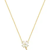 Luxenter Halskette aus 18K Gelbgold mit Brillant Zirkonia - Trak