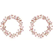 Luxenter Sterling Silber 925 Ohrringe mit 18K rose vergoldeten Zirkonia - Thilak