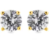 Luxenter Ohrringe Sterling Silber 925 mit rhodiniertem Brillant Zirkonia - Basic