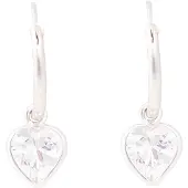 Luxenter Sterling Silber 925 Ohrringe mit rhodiniertem Brillant Zirkonia - Essential
