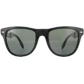 Ray-Ban WAYFARER FOLDING CLASSIC, Erwachsener, Uni, Quadratisch, Schwarz, Polarisierte Linse, Nylon