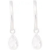 Luxenter Sterling Silber 925 Ohrringe mit rhodiniertem Brillant Zirkonia - Essential