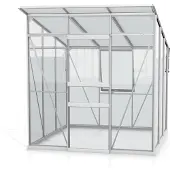 Pergart Vitavia, Aktionsangebot (inkl. 60 Euro Zubehör): Gewächshaus "Fokus 4450" inkl. Stahlfundamentrahmen, aluminium eloxiert, 3,7 m², 3 mm ESG/6 mm HKP