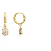 Luxenter 18k gelbgold plattierte Brillant-Zirkonia Ohrringe - Hade