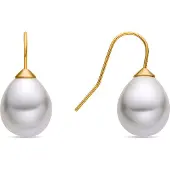 Luxenter Ohrringe mit weißer Perle in 18k Goldoptik - Gesis