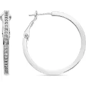Luxenter Ohrringe mit glänzendem Zirkonia in Silberoptik - Budix