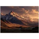 WALLARENA FOTOTAPETE Gebirge Landschaft Braun 250x175 cm