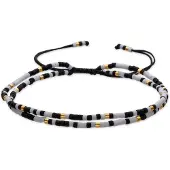Luxenter -Armband mit schwarzem Kristall in 18k Gold-Finish - Furie