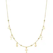 Luxenter Halskette aus 925er Sterlingsilber mit 18 Karat Gelbgold - Cirai