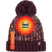 Heat Holder - Thermische Winterbommelmütze für Damen mit großem Pom Pom