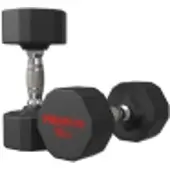 PROIRON PRKRD16K Gummihantel, 16.00 kg, 1 Stück, 16 kg, Schwarz