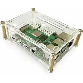 Joy-It Acryl-Gehäuse transparent für Raspberry Pi 4 B
