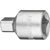 Hazet Öldienst Schraubendreher-Steckschlüsseleinsatz 3702-1, 1/2 (12,5 mm) Vierkant hohl, Innen Vierkant Profil, SW 10 mm