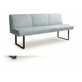 KAWOLA Esszimmerbank ELEEN Leder hellblau 223cm