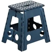 Kesper Sitzhocker, faltbar, blau, 31x22x39cm, Kunststoff