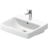 Duravit Möbelwaschtisch No. 1 55x46cm, we, m HL, ÜL, Hahnlochbank