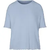 Hunkemoller Pyjama Top Pointelle Blau