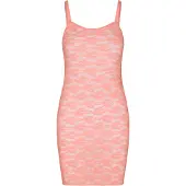 Hunkemoller Slipdress aus Allover-Spitze Rosa
