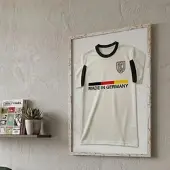K-Möbel Echtholz Trikot Rahmen 50x70 cm Silber für Kindertrikots & Fan Shirts