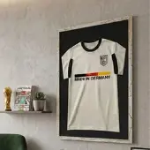 K-Möbel Echtholz Trikot Rahmen Silber 70x100 cm