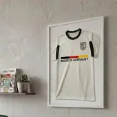 K-Möbel Echtholz Trikot Rahmen 50x70 cm Weiß für Kindertrikots & Fan Shirts