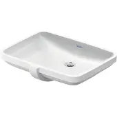 Duravit Einbauwaschtisch No. 1 55x40cm, EB v u, o. HL, m ÜL, o. HLB, we