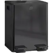 HOMCOM Mülleimer 2 x 20L Mülltrennsystem Edelstahl mit Softclose Deckel Schwarz