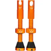Peatys X Chris King MK2 Tubeless-Ventile 1 Paar Tubeless 42 mm Mango PTV2-42-MNG-12