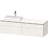 Duravit Waschtischunterschrank L-Cube 162x55x48,2cm, 2 SBK, wd, AS li, we. hgl