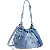 Desigual Blaue Damenshoulderbag mit abnehmbaren Riemen und Innentasche