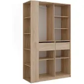 Vicco Kleiderschrank Elmo Sonoma 50 x 200 cm 2er Set, Model 61340
