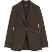 BOSS Einreihiger Blazer aus melangierter Schurwolle Grösse 44