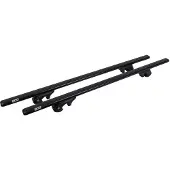 ECO Alubase 1350 mm Aluminium Dachträger für offene Dachreling, 90 kg Belastbarkeit Grundträger abschließbar, T-Profil 20 mm Dachträgersystem für Skiträger