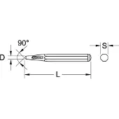 Ks Tools Körner, 8-kant, Ø 6 mm