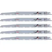 Bosch S 1531 L Green Wood fast Säbelsägeblätter 240mm 5 Stück