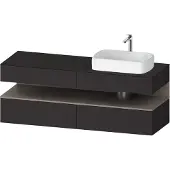 Duravit Waschtischunterschrank Qatego 160x55x60cm, ba m/Gr m, Pl, Beck. re
