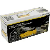 Dunlop Hydraulischer Wagenheber mit 2T Tragkraft - Auto Hebebühne 135-305 mm - Kompakt mit Rollen