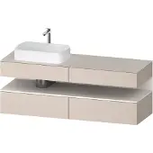 Duravit Waschtischunterschrank Qatego 160x55x60cm, w m/ta m, Pl, Beck. li