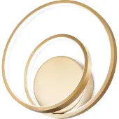 Ideal Lux Moderne On-Off Oz Metall Messing Led Wandleuchte 28W 3000K Warmes Licht