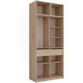 Vicco Kleiderschrank Elmo Sonoma 50 x 40 cm 3er Set, Model 61339