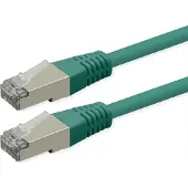 Roline Patchkabel Cat.6 (Class E), PoE, S/FTP (PiMF), grün, 15 m