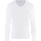 GUESS Longsleeve M2YI08 J1314 Weiß Slim Fit