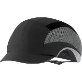 Jsp Kulta Anstoßkappe Aerolite, EN 812, schwarz, Schirmlänge 25 mm, Größe 53-64 cm, stoßdämpfende HDPE Innenschale