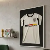 K-Möbel Echtholz Trikot Rahmen Weiß 70x100 cm