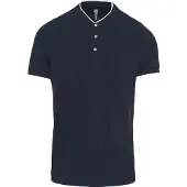 Kariban Herren Polo-Shirt Polohemd Poloshirt Polo Arbeit Shirt, Größe:S, Farbe:Navy/White