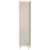 Duravit Hochschrank L-CUBE 400x243x1760mm Ans links taupe supermatt Anschlag links taupe supermatt